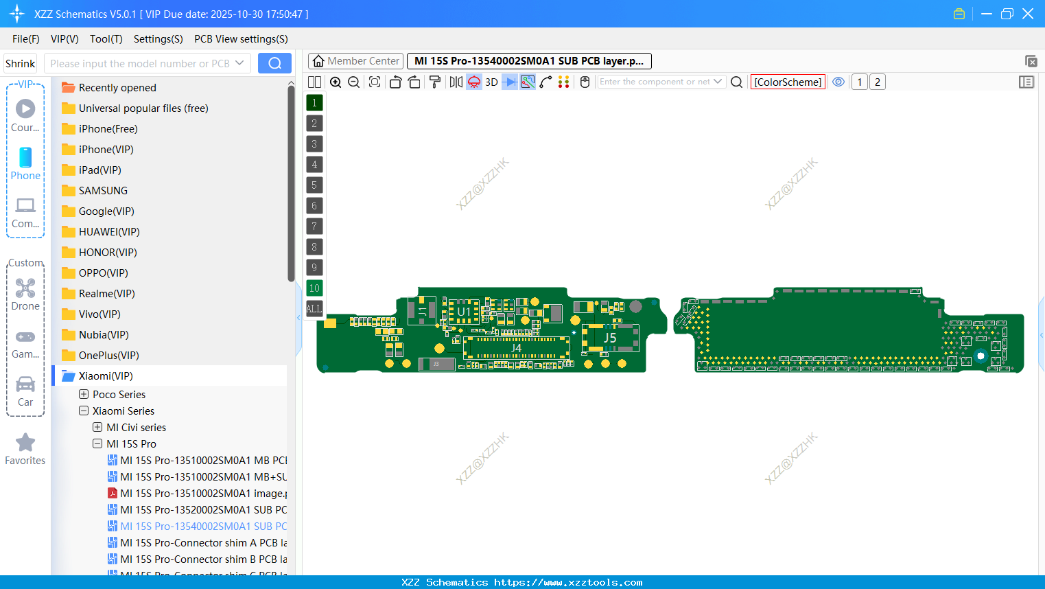 MI 15S Pro-13540002SM0A1 SUB PCB Layer